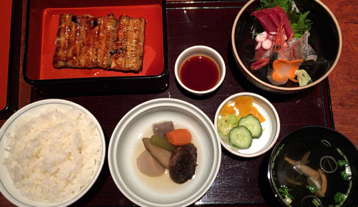 うなぎ 和食の「味乃宮川 吉祥寺店」でランチとしては贅沢ですが「蒲焼定食」をいただきました
