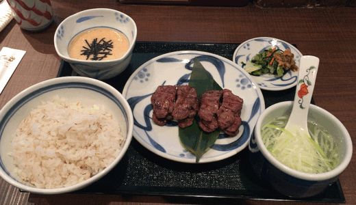 牛たん麦めしで有名な「ねぎし」の吉祥寺サンロード店でお得なランチ「がんこちゃんセット」をいただく