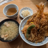 「日本橋天丼 金子屋」吉祥寺店で初めて注文したボリューム充分の「アジ天丼」を味わう