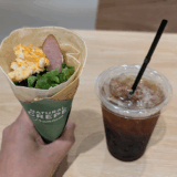 東急吉祥寺店 3階「ナチュラルクレープ」でお食事系クレープ「粗挽きソーセージ エッグ」をいただく