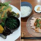 「ケヤキサカバ」ランチの「サラダ＆おばんざいプレート」が食べたくて再訪。メインの「冷製蒸し鶏ねぎだれ」も夏にピッタリ